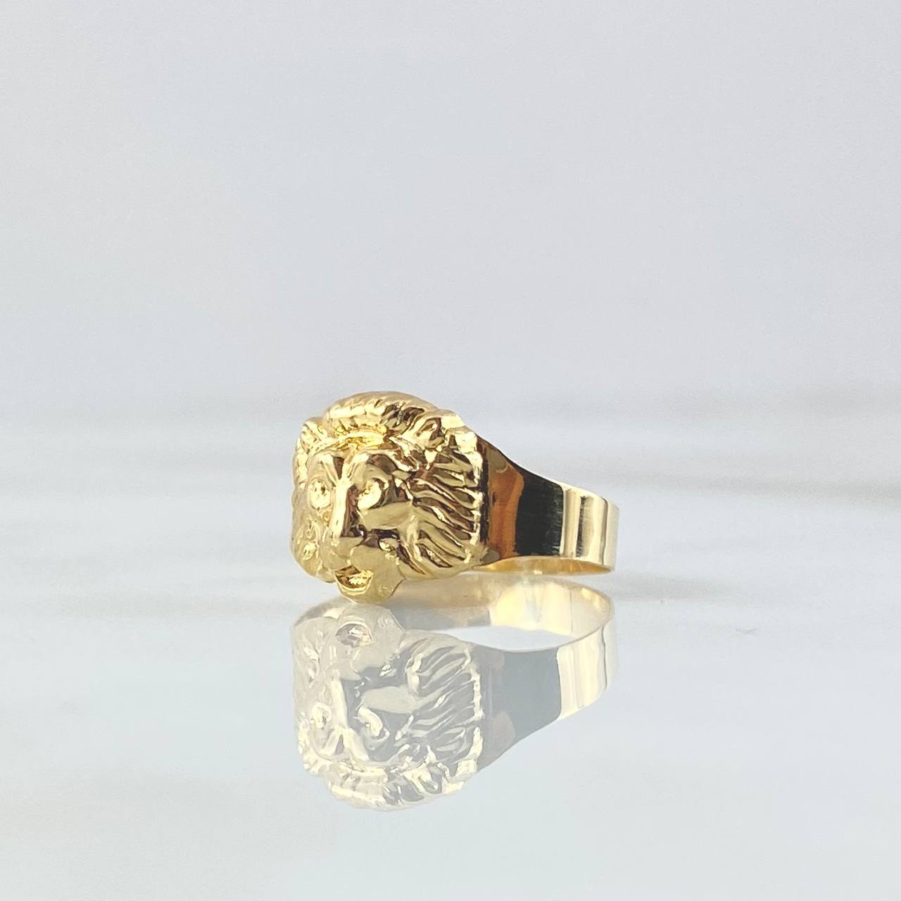 Anillo León Liso 1.1gr / T5 1/2 / Oro Amarillo 18K
