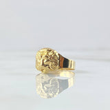 Anillo León Liso 1.1gr / T5 1/2 / Oro Amarillo 18K