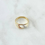 Anillo Jirafa Doble 1.15gr / T5 / Tres Oros 18K ©