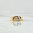 Anillo Abeja Doble 1.1gr / T4 3/4 / Tres Oros 18K ©