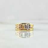 Anillo Abeja Doble 1.1gr / T4 3/4 / Tres Oros 18K ©