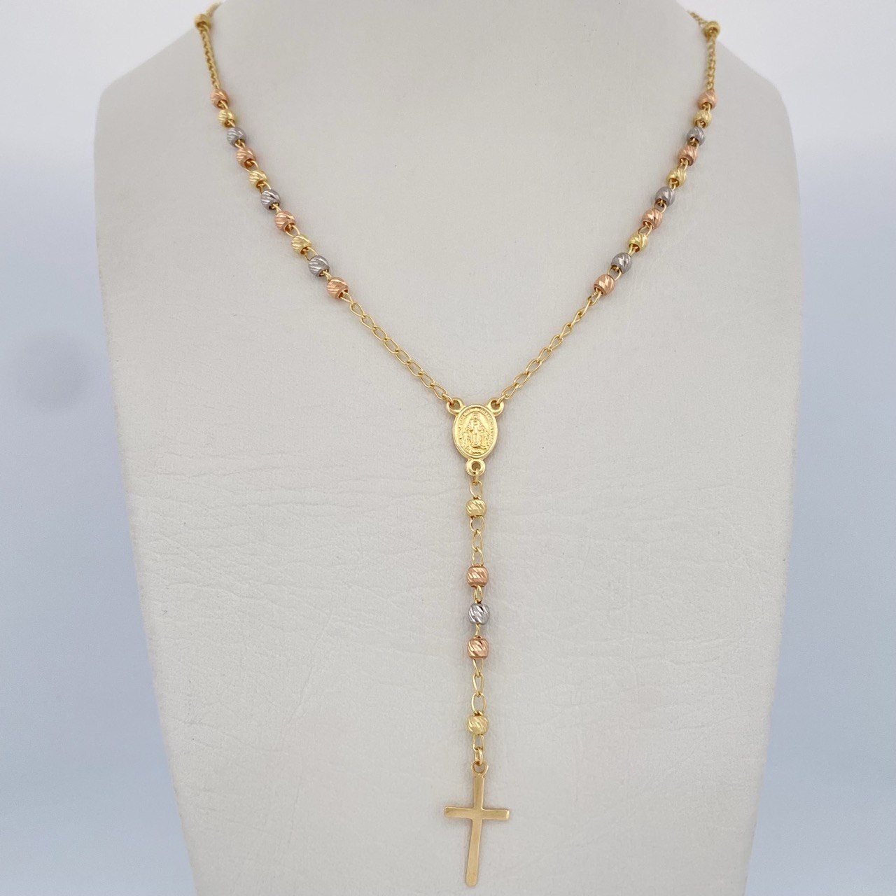 Rosario Virgen Milagrosa 5.85gr / 50.5cm / Tres Oros 18K &