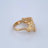 Anillo Caballos 8.65gr / T10 / Liso Oro Amarillo 18K &