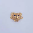 Herraje Rostro Oso 2.25gr / 1.8cm / Circones Azules Negros Blancos Oro Amarillo 18K &