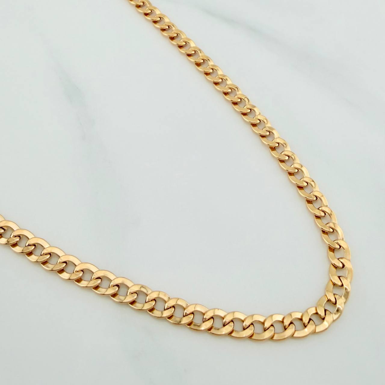 Cadena Cubana 7.9 g / 61 cm / 4 mm Oro Amarillo 18K