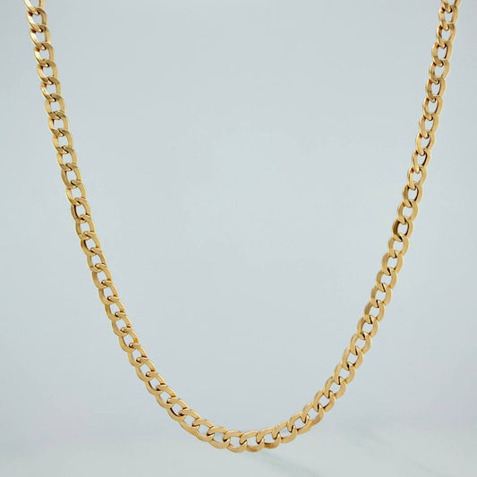 Cadena Cubana 4.25 g / 61.5 cm / 3 mm Oro Amarillo 18K