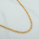 Cadena Cubana 5.55gr / 70.7cm / 2.9mm Oro Amarillo +1 18K %