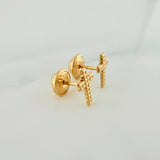 Topos Cruz 0.45gr / 5.2mm Oro Amarillo 18K &