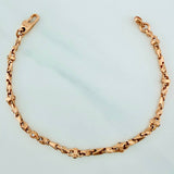 Pulso Espiga Rustica 5.65gr / 16.2cm / 3.4mm Oro Amarillo 18K $
