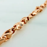 Pulso Espiga Rustica 5.65gr / 16.2cm / 3.4mm Oro Amarillo 18K $