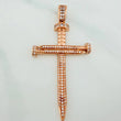 Dije Cruz Clavo 8.3gr / 6.2cm / Oro Rosa 18K $