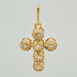 Dije Cruz Tupida 1.45gr / 2.6cm / Oro Amarillo 18K $