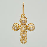 Dije Cruz Tupida 1.45gr / 2.6cm / Oro Amarillo 18K $