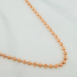 Cadena Militar 12gr / 50.5cm / 3mm Oro Rosa Nac.Esp. 18K $