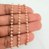 Cadena Militar 12gr / 50.5cm / 3mm Oro Rosa Nac.Esp. 18K $