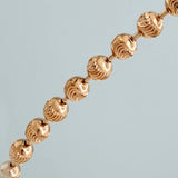 Cadena Militar 12gr / 50.5cm / 3mm Oro Rosa Nac.Esp. 18K $