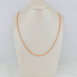 Cadena Militar 8.35gr / 45.5cm / 2mm Oro Rosa Nac.Esp. 18K $