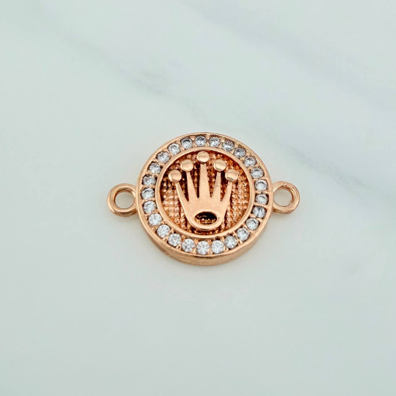 Herraje Corona 2.9gr / 2cm / Oro Rosa 18K %