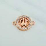 Herraje Corona 2.9gr / 2cm / Oro Rosa 18K %