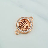 Herraje Corona 2.9gr / 2cm / Oro Rosa 18K %