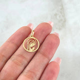 Dije Virgen Maria 1.15gr / 2.2cm / Silueta Oro Amarillo 18K ©