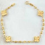 Pulso GC Trebol Dorado 4.35gr / 19cm / Oro Amarillo 18K *