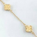 Pulso Trebol Dorado 3.35gr / 18.5cm / Oro Amarillo 18K ©