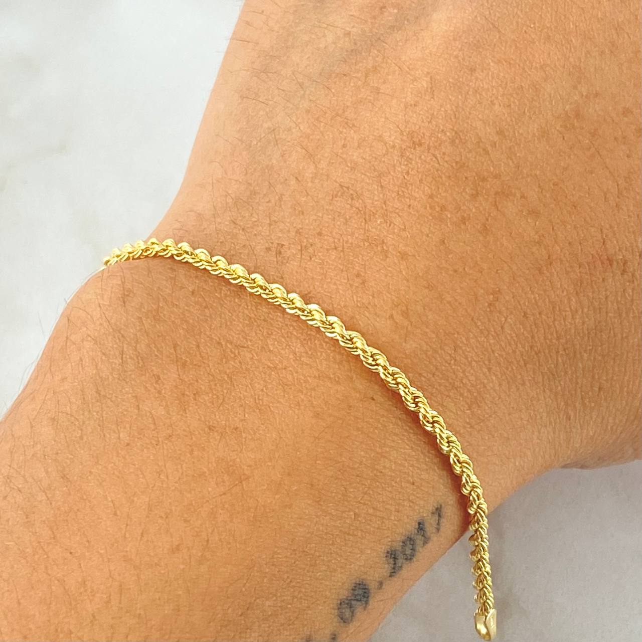 Pulso Lazo 1.2gr / 19cm / Oro Amarillo +3 18K ©