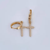 Candongas Cruz 3.25gr / Oro Amarillo 18K &