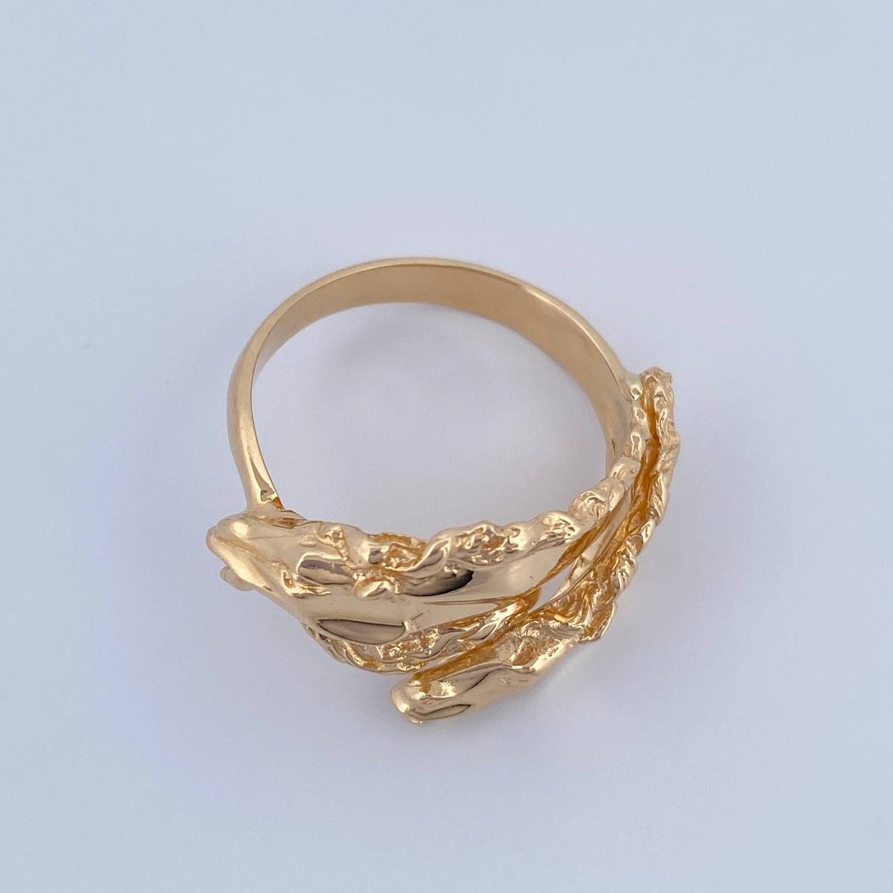 Anillo Caballos 8.65gr / T10 / Liso Oro Amarillo 18K &