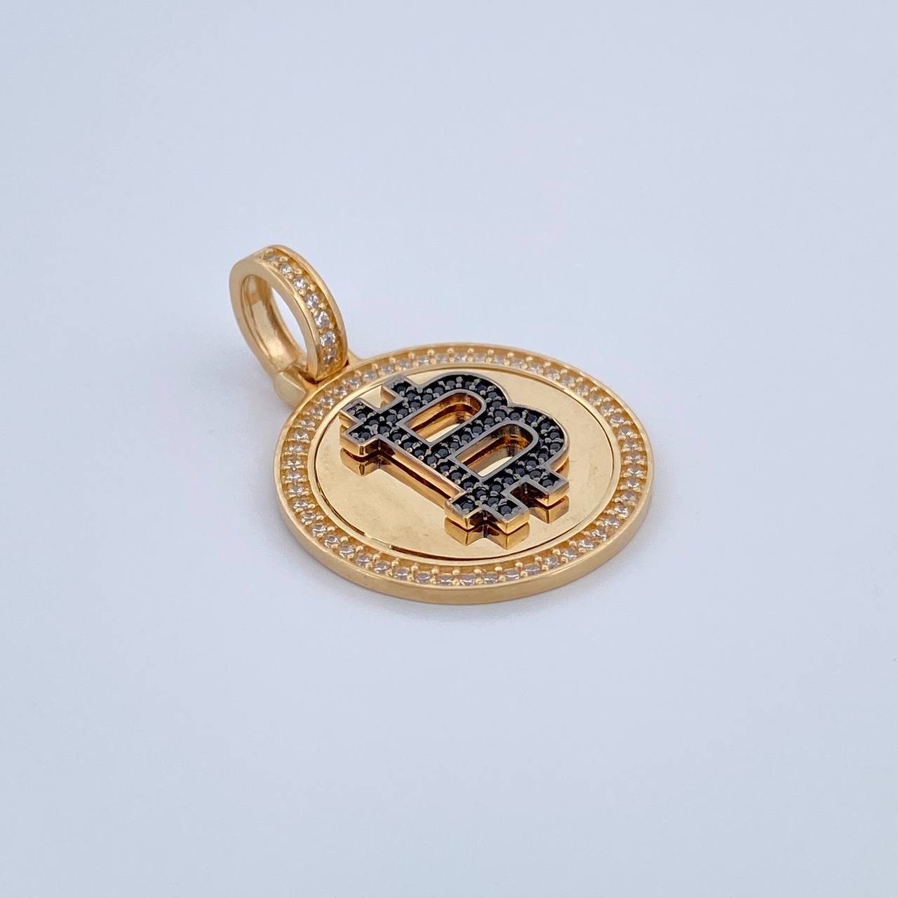 Dije Bitcoins 4,85gr, 18K Oro Nacional – Napoleone Joyas CO