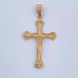 Dije Cruz Cristo 2.9gr / 4cm / Liso Oro Amarillo 18K &