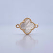 Herraje Trebol 1.7gr / 2cm / Nacar Blanco Oro Amarillo Nac.Esp. 18K &