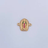 Herraje Virgen de Guadalupe 1.2g / 1.5cm Oro Amarillo 18K