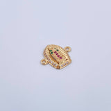 Herraje Virgen de Guadalupe 1.2g / 1.5cm Oro Amarillo 18K