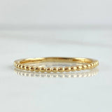 Anillo Burbujas Parciales 1.25gr / T6 / Oro Amarillo 18K *