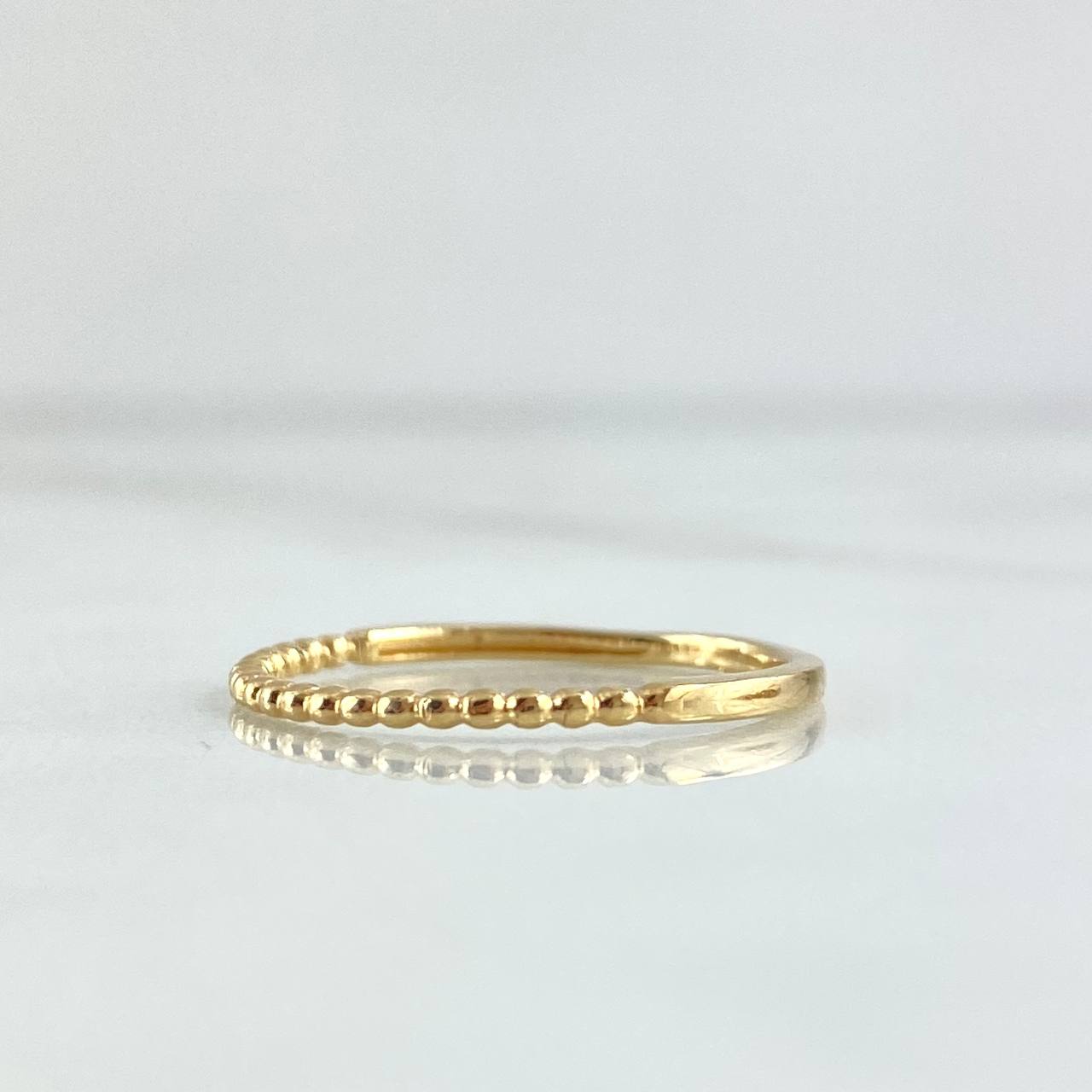Anillo Burbujas Parciales 1.25gr / T6 / Oro Amarillo 18K *