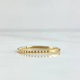 Anillo Burbujas Parciales 1.25gr / T6 / Oro Amarillo 18K *
