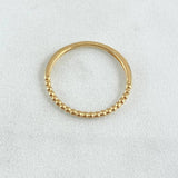 Anillo Burbujas Parciales 1.25gr / T6 / Oro Amarillo 18K *