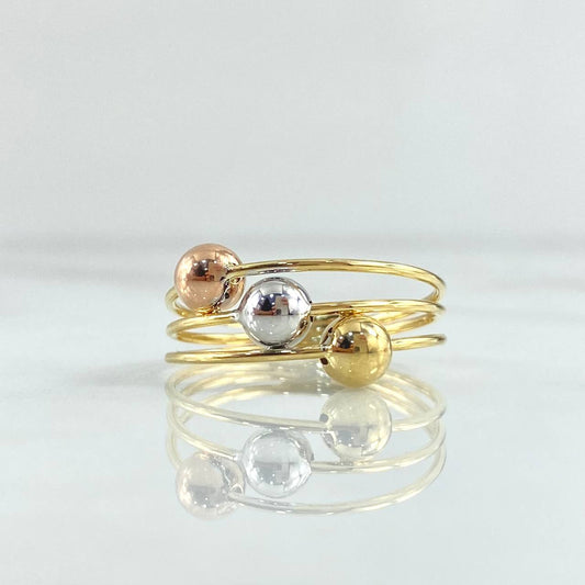 Anillo Cinturon De Orion 2.15gr / T6 1/2 / Tres Oros 18K