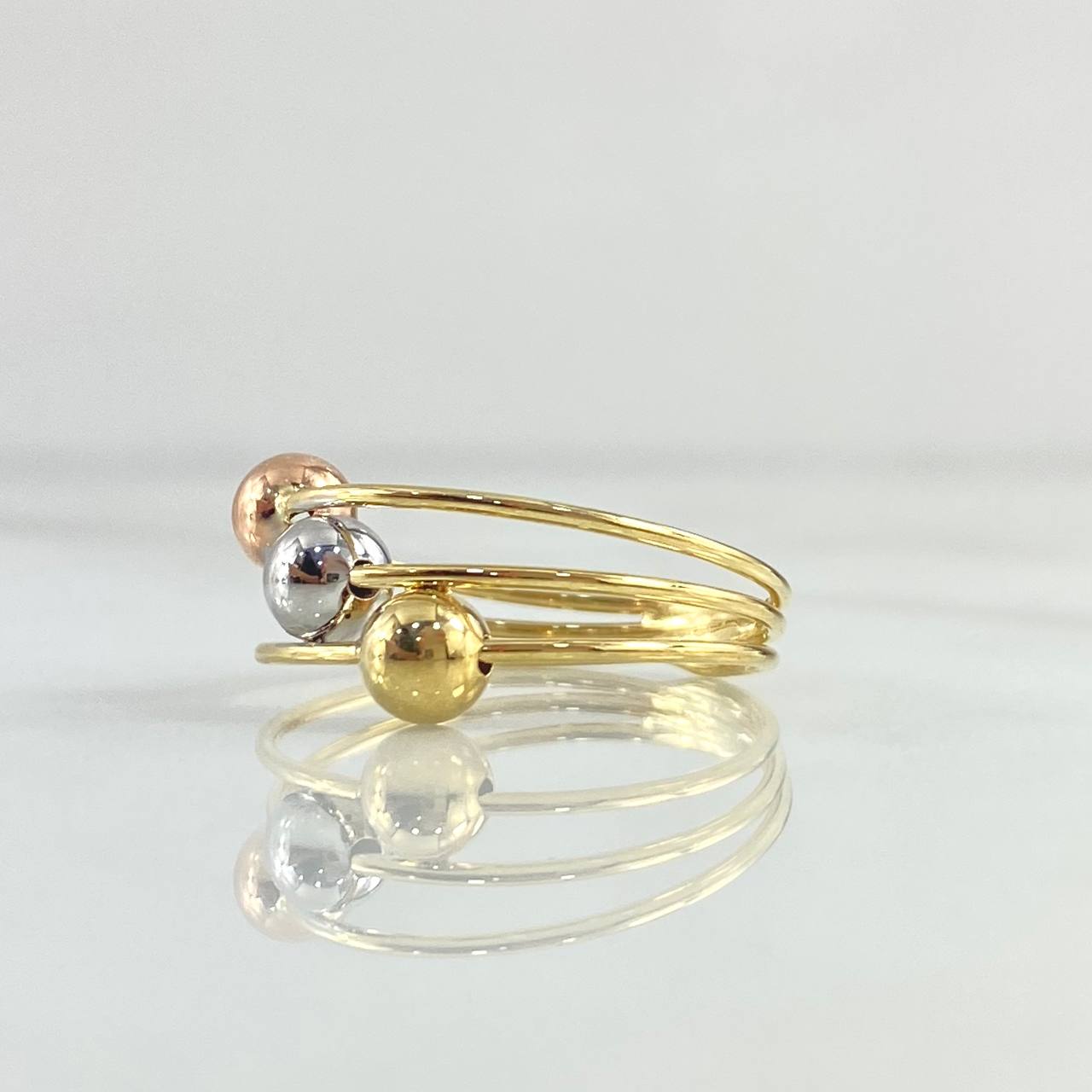 Anillo Cinturon De Orion 2.15gr / T6 1/2 / Tres Oros 18K