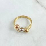 Anillo Cinturon De Orion 2.15gr / T6 1/2 / Tres Oros 18K