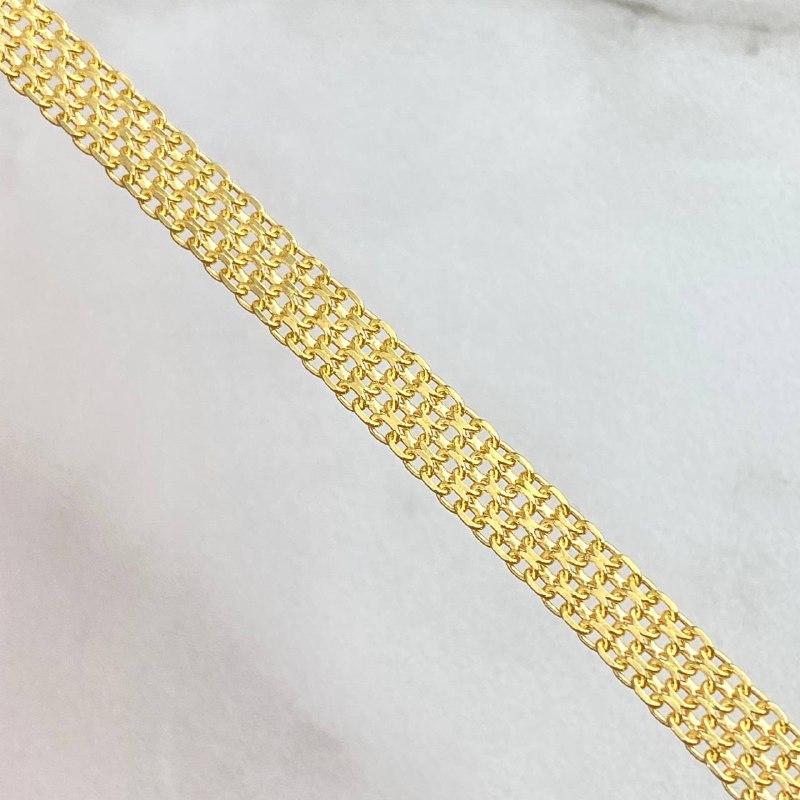 Cadena China 26.4gr / 60cm / 7.5mm Oro Amarillo +0 18K