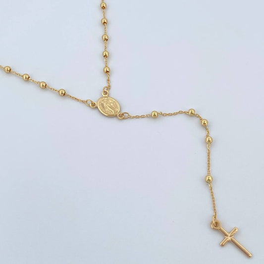 Rosario Virgen Milagrosa 3.1gr / 45.4cm / Oro Amarillo +4 18K &