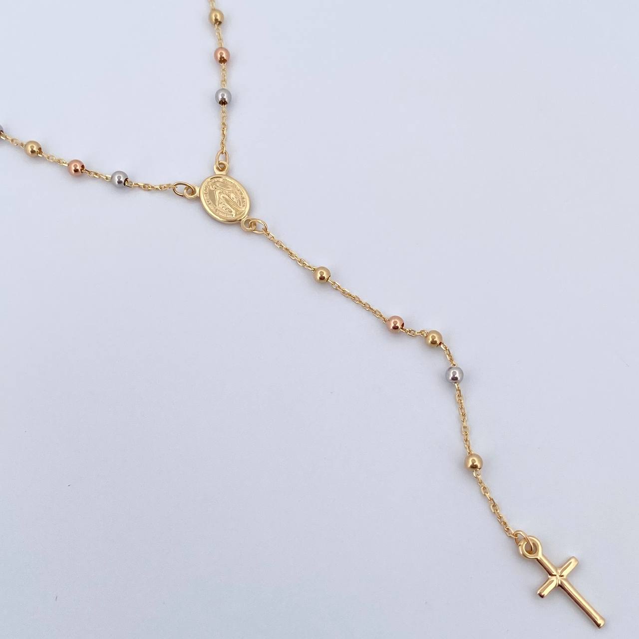Rosario Virgen Milagrosa 3.25gr / 45.2cm / Tres Oros +4 18K &