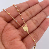 Rosario Virgen Milagrosa 3.25gr / 45.2cm / Tres Oros +4 18K &