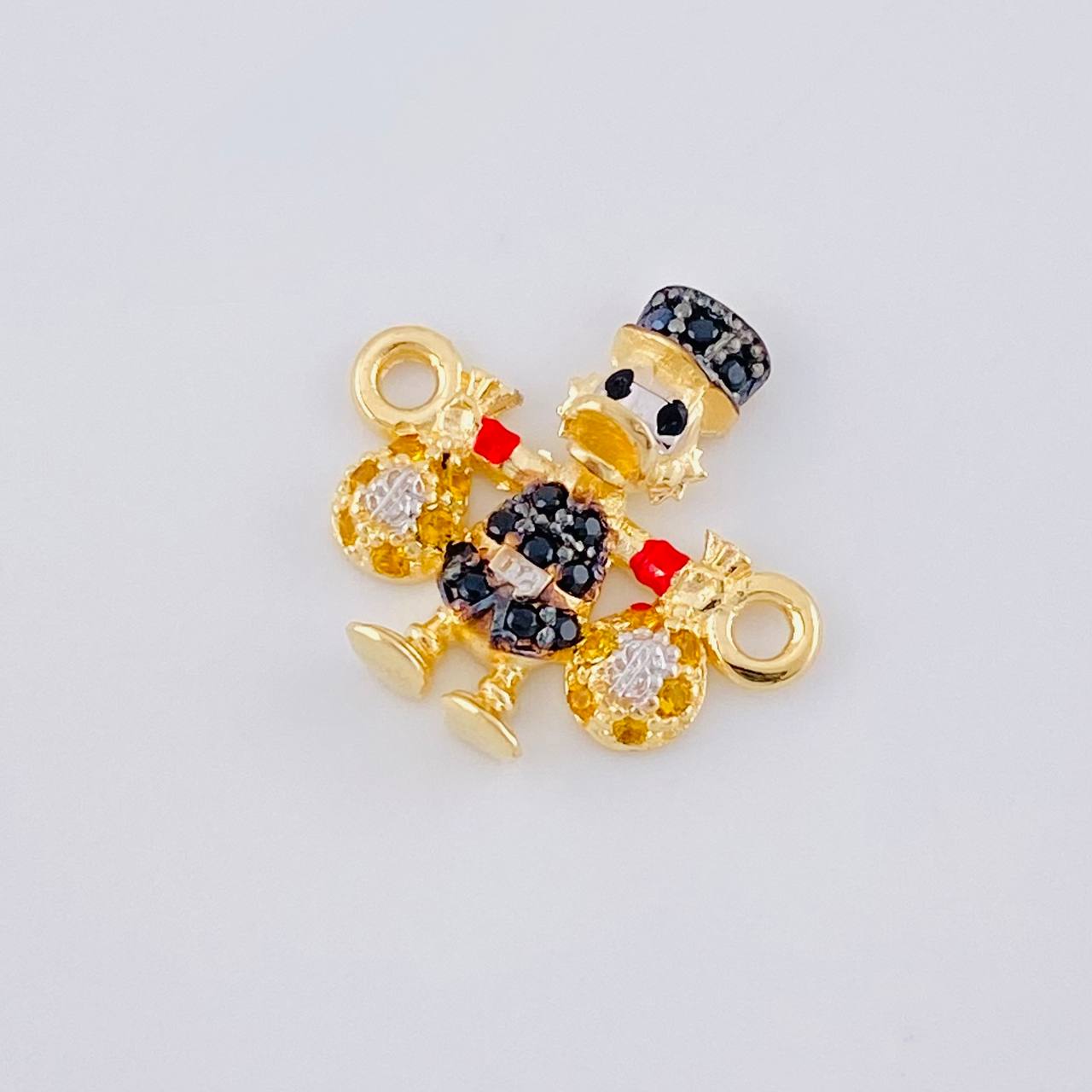 Herraje Pato Bolsas Dinero 1.5 g / 1.6 cm Oro Amarillo 18K
