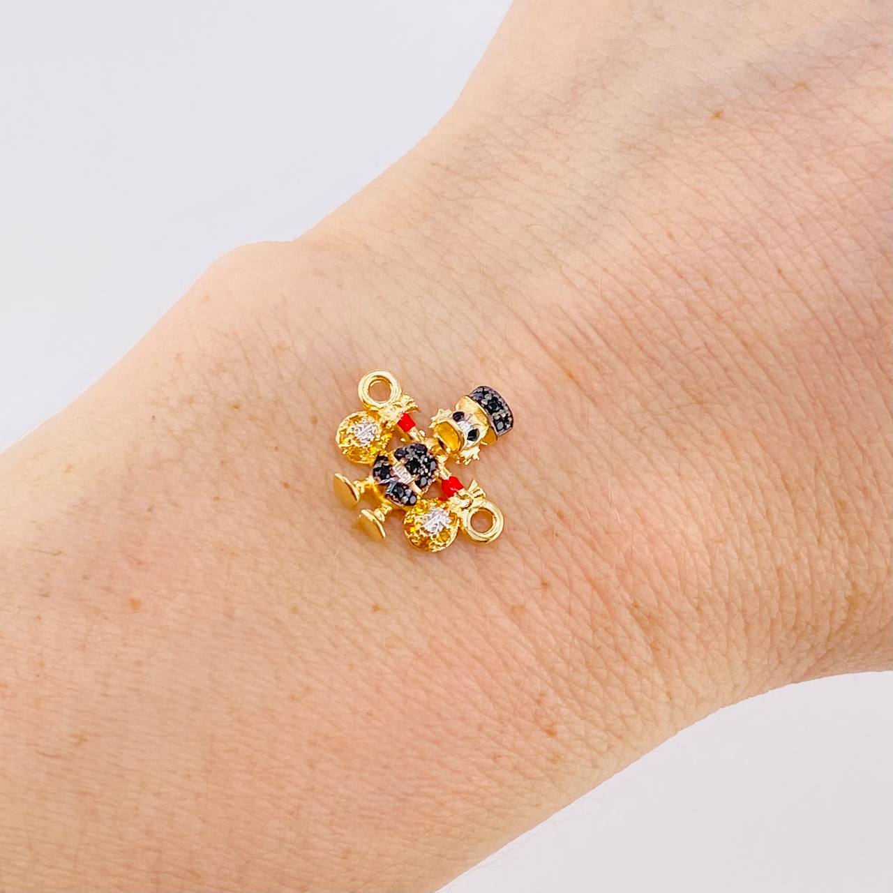 Herraje Pato Bolsas Dinero 1.5 g / 1.6 cm Oro Amarillo 18K