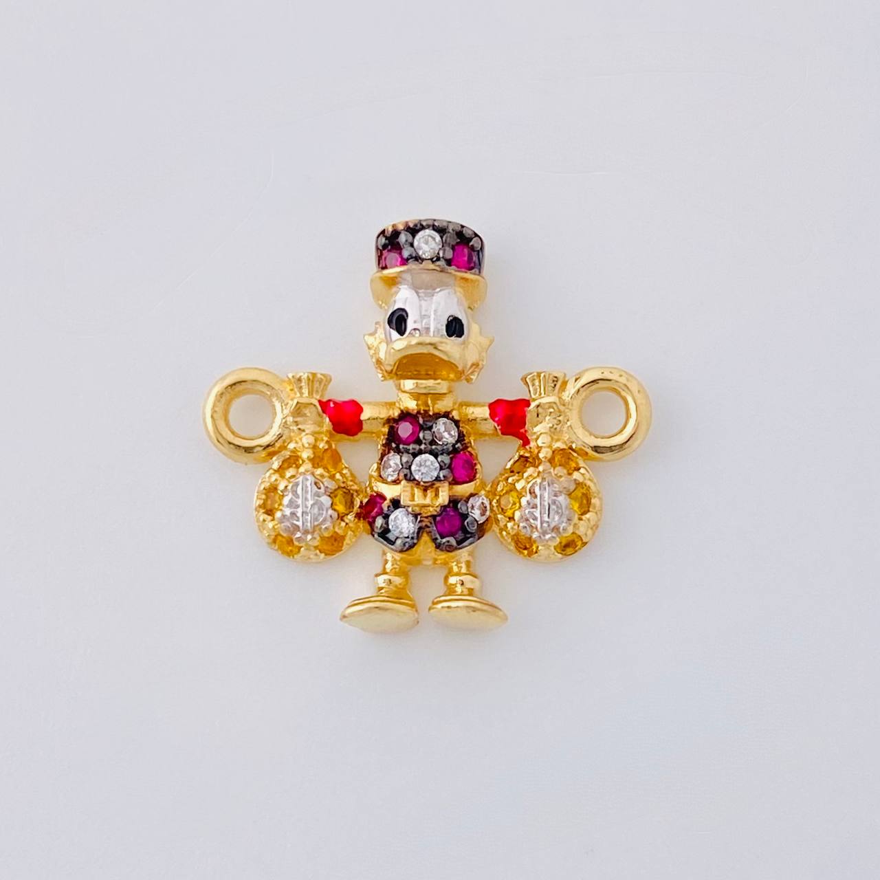 Herraje Pato Bolsas Dinero 1.65 g / 1.6 cm Oro Amarillo 18K