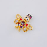 Herraje Pato Bolsas Dinero 1.65 g / 1.6 cm Oro Amarillo 18K
